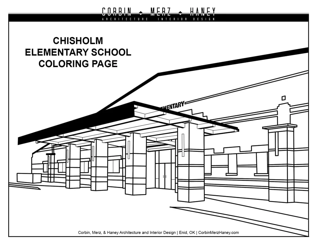 Chisholm Elementary School Coloring Page
